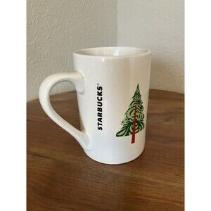 Starbucks Coffee Mug Christmas Trees Holiday 2011 10 Oz